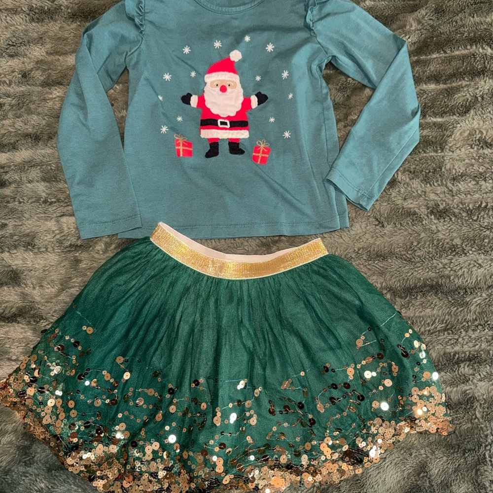 Wink Kids Matching Set - Teal and Green with Gold Accents